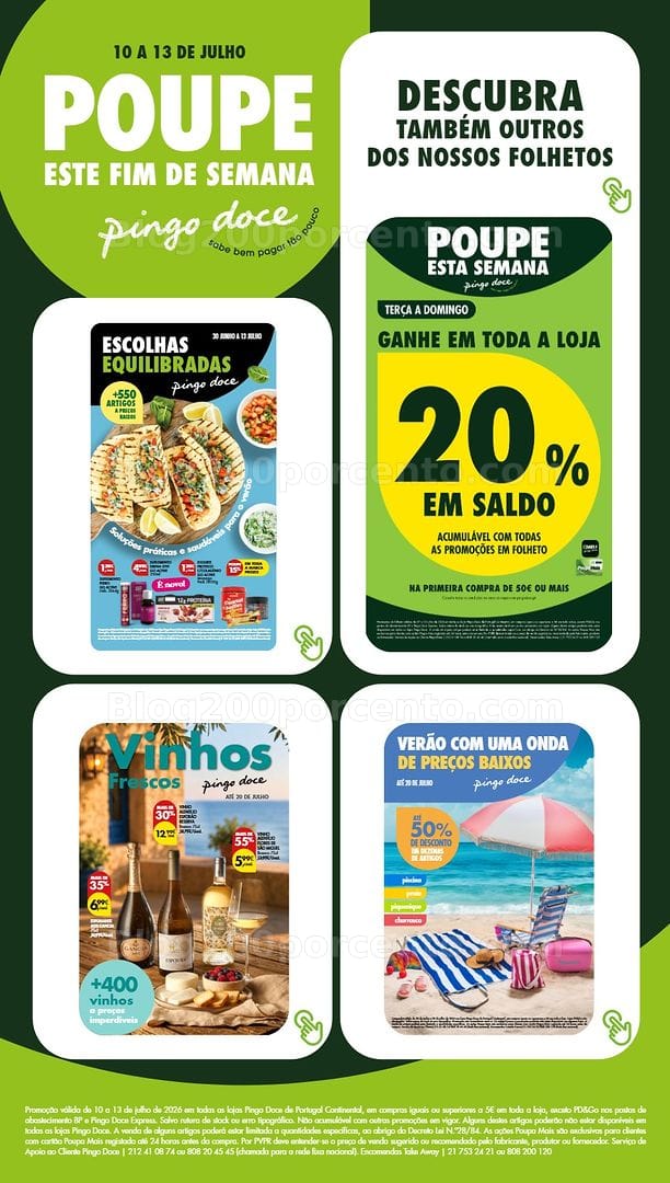 Antevisão Folheto PINGO DOCE Promoções Fim de Semana - 10 a 13 julho
